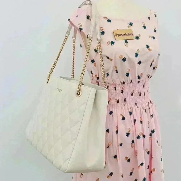 Kate spade purse carey tote shoulder bag parchment - Picture 6 of 10